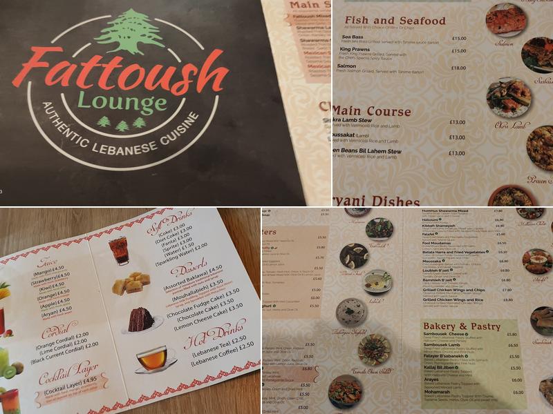 Fattoush Lounge Menu