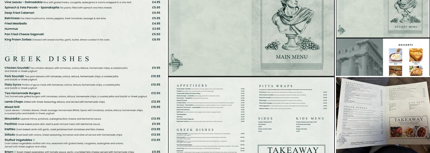 The Potters Wheel Menu