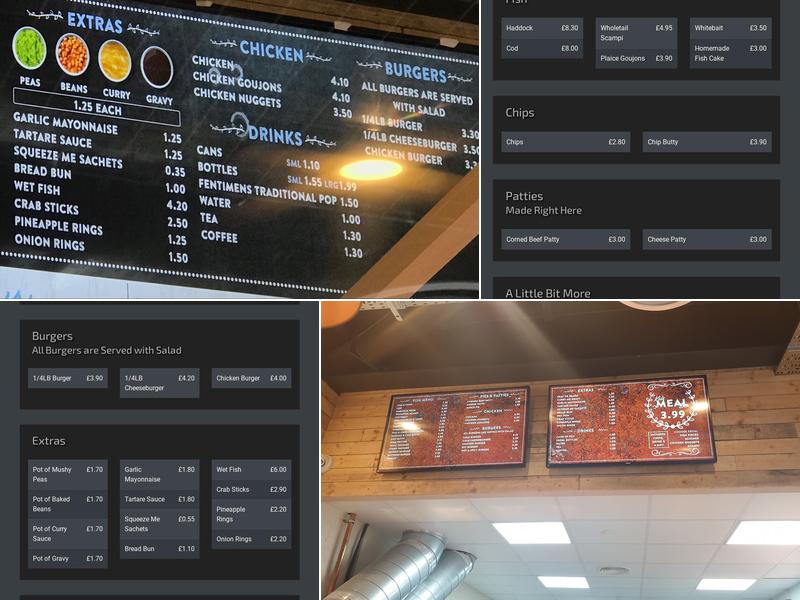 Bell's Fish & Chips Menu