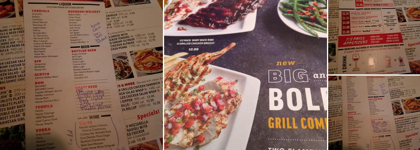 Applebee's Grill + Bar Menu