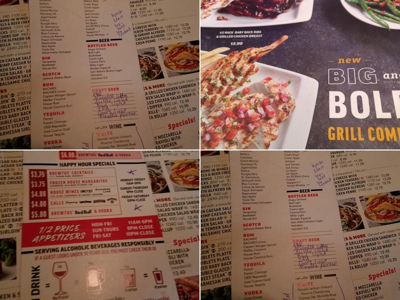 Applebee's Grill + Bar Menu