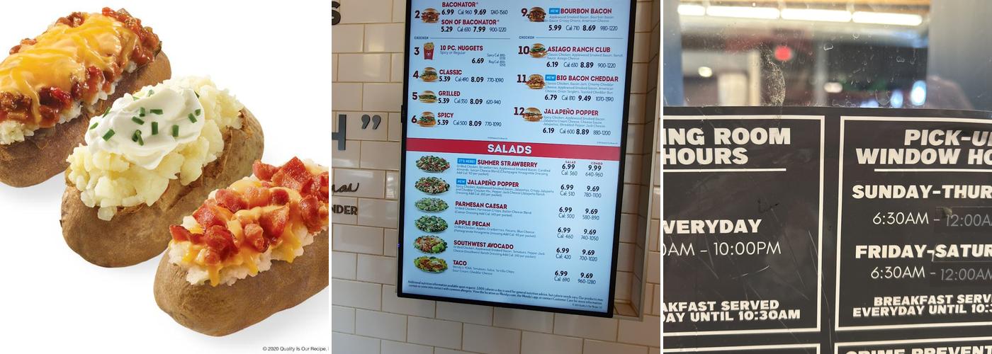 Wendy's Menu