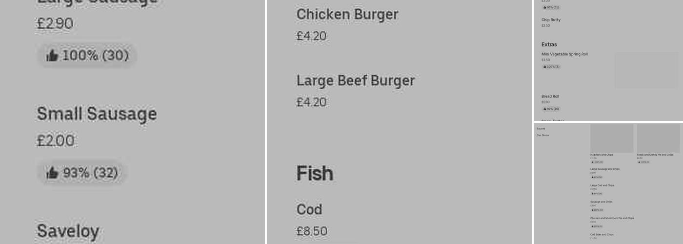 Denny's Fish & Chips Menu