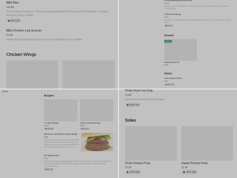 Lula's Burger & Barbecue Menu