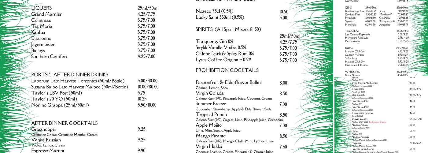 Lomito Gerrards Cross Menu