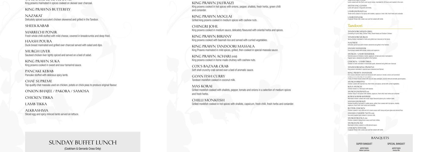 Maliks Express Kitchen Menu