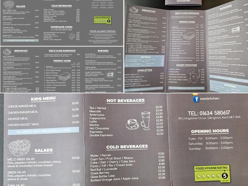 Mel'z Kitchen Menu