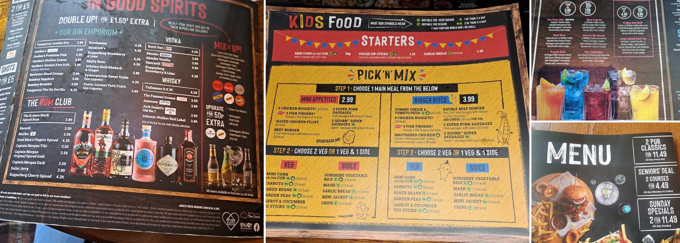 Spyglass & Kettle Menu