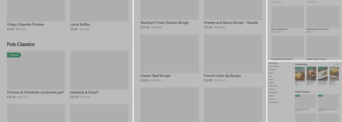 The Queens Head Menu