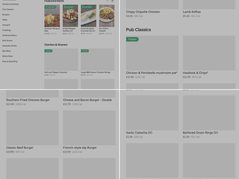 The Queens Head Menu