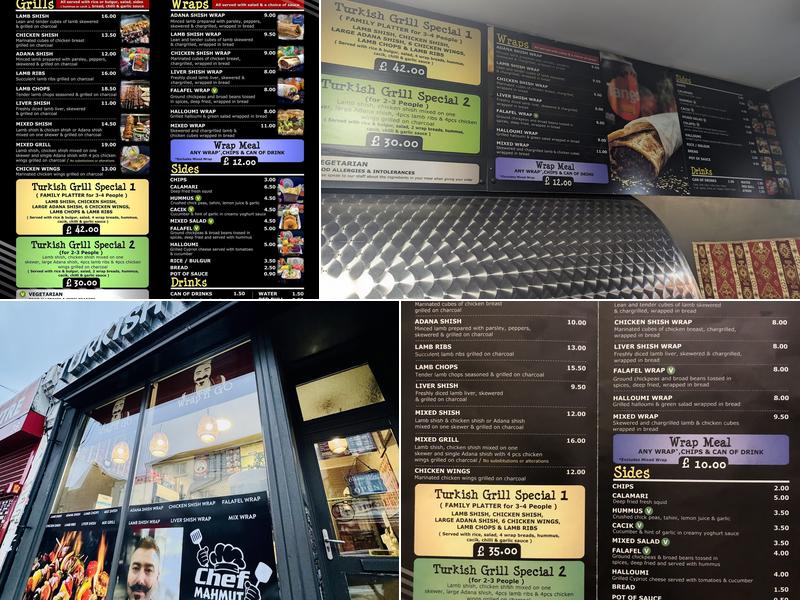 Turkish Grill Wrap ‘N’ Go Menu