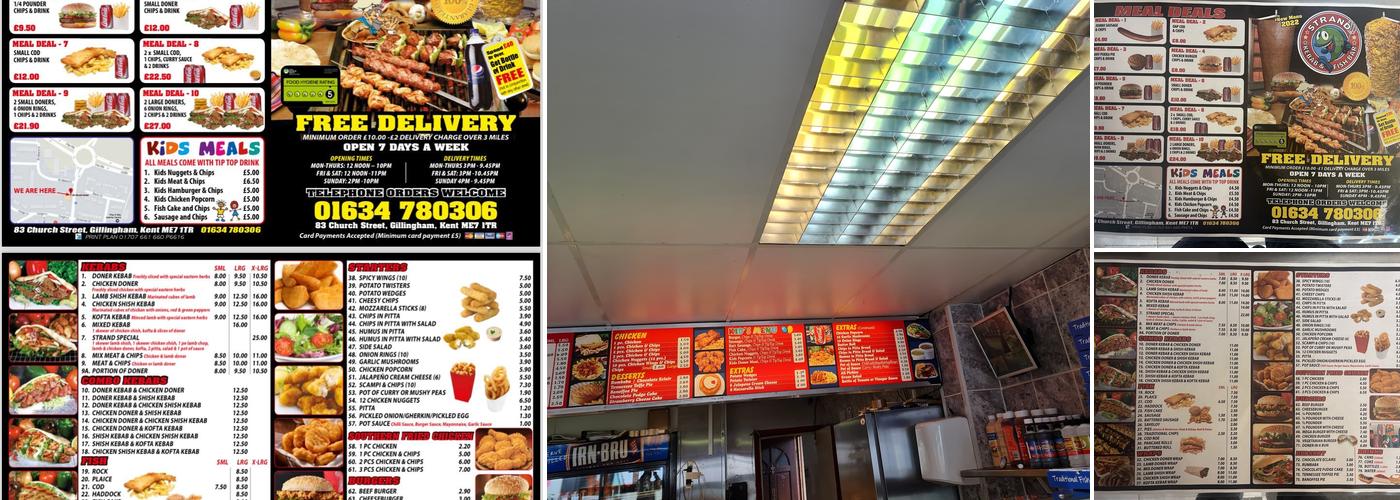 Strand Kebab & Fish Bar Menu