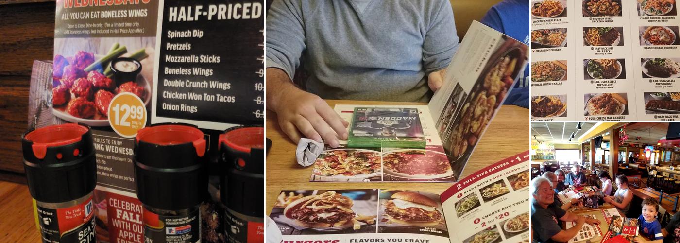 Applebee's Grill + Bar Menu