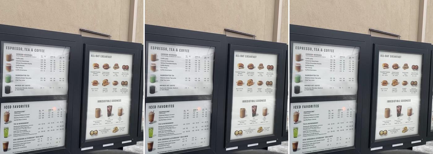 Starbucks Menu