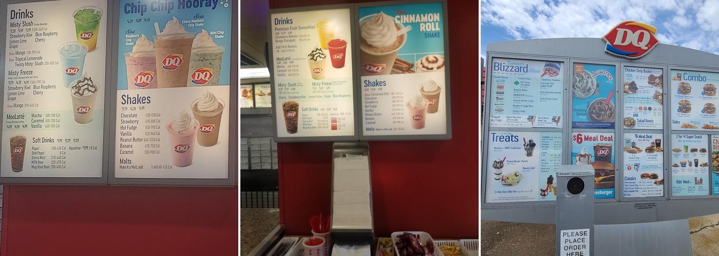 Dairy Queen Grill & Chill Menu