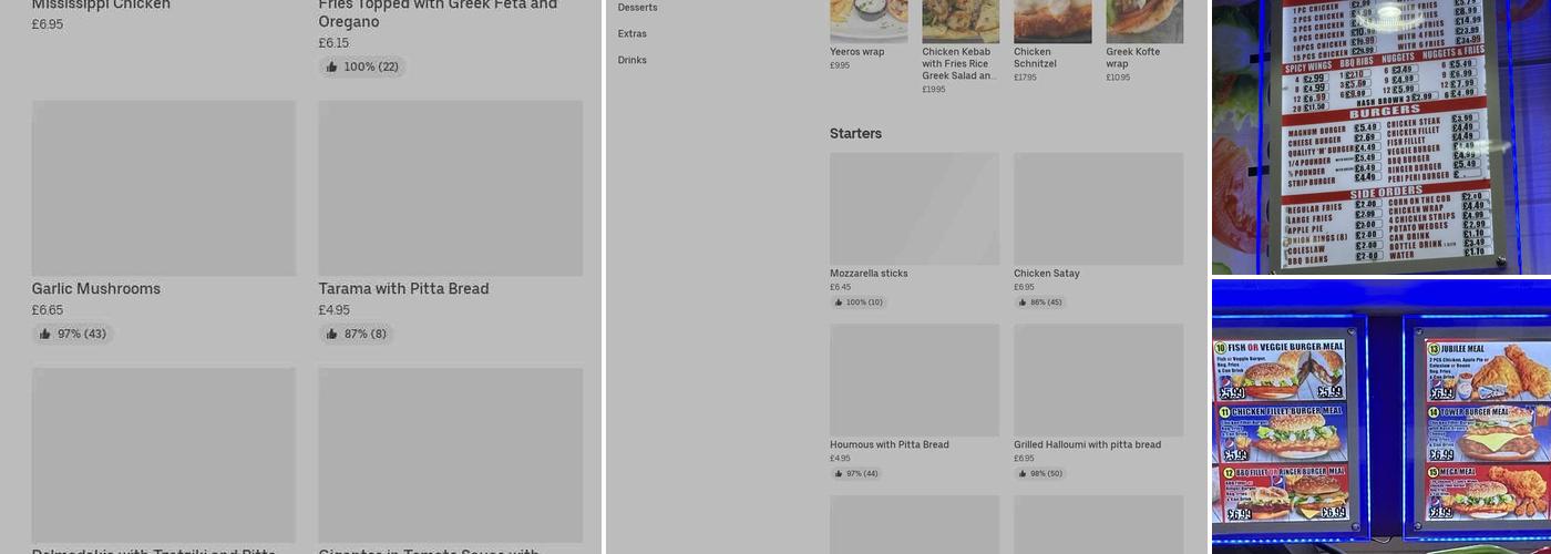 Perfect Fried Chicken & Pizza Menu