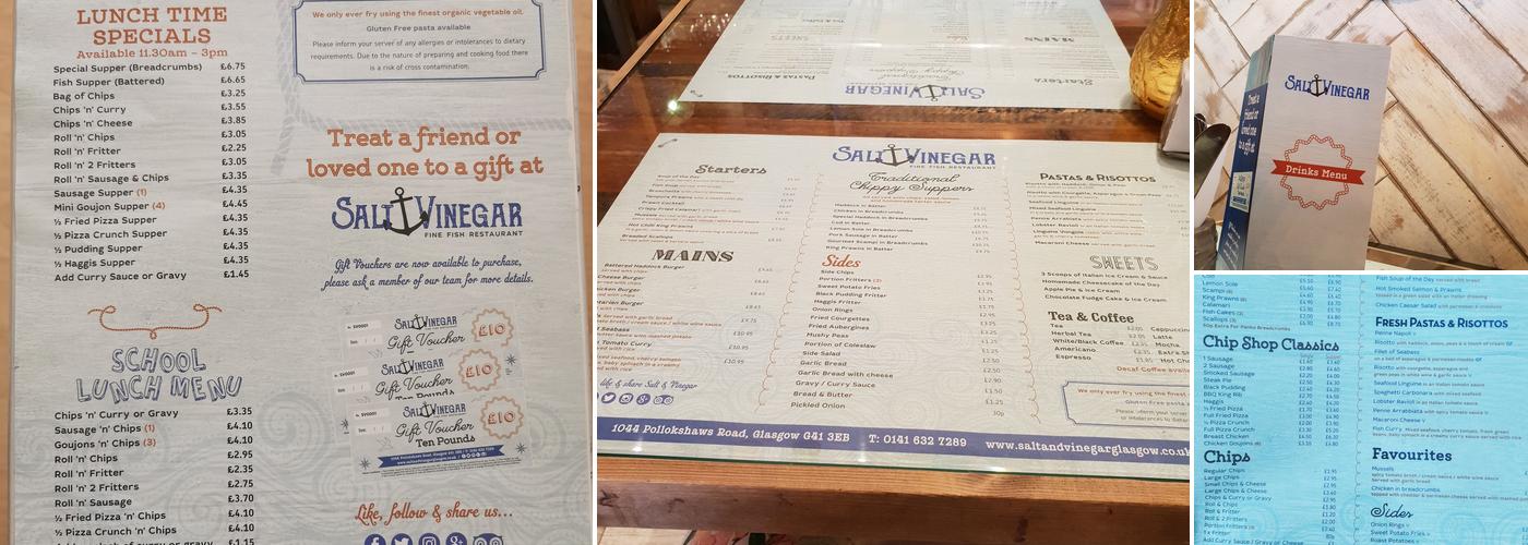Salt & Vinegar Menu