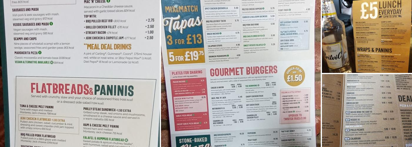 Granary Glasgow Menu