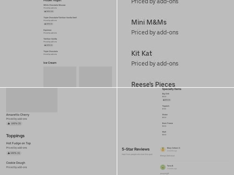 CHILL in the Village Menu