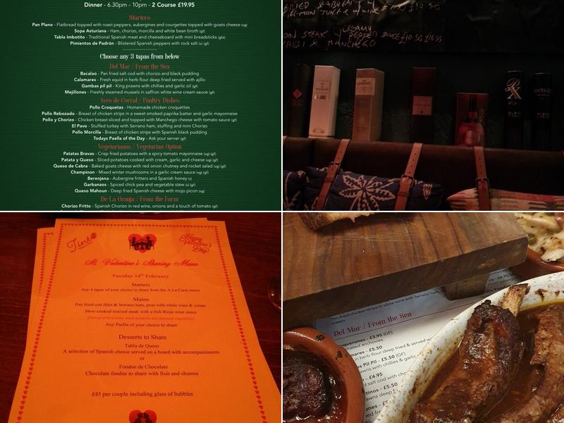 Tinto Tapas Menu