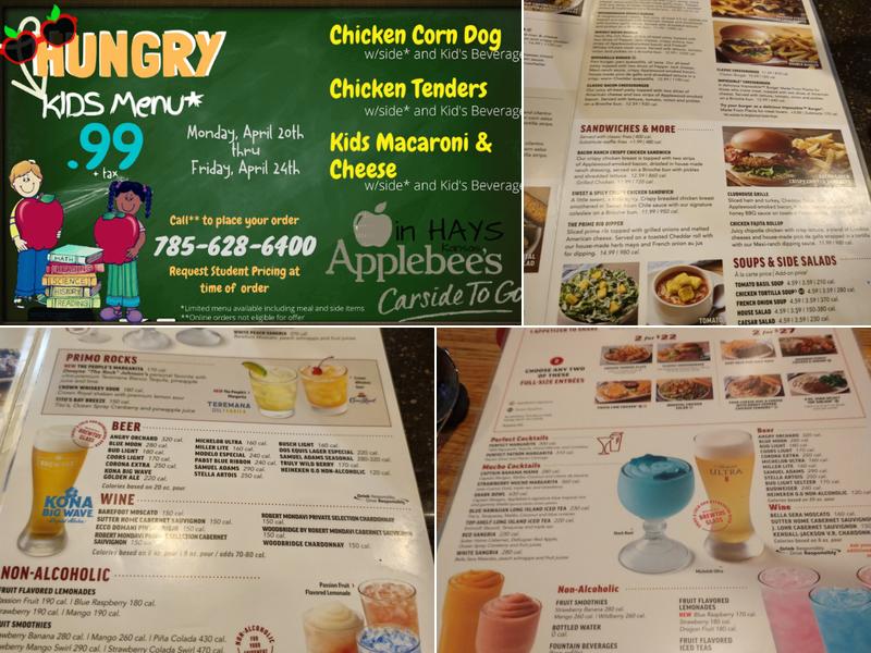 Applebee's Grill + Bar Menu