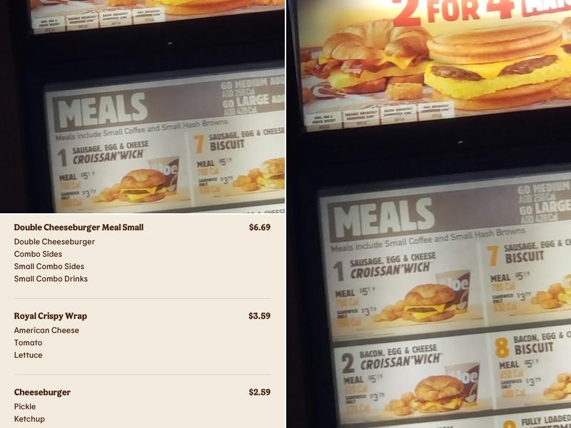 Burger King Menu