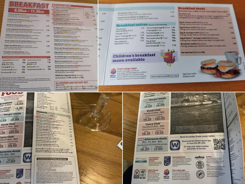 The Lord of the Isles - JD Wetherspoon Menu