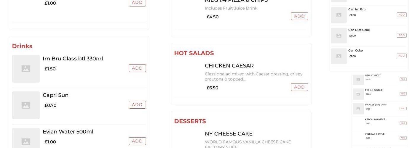 Captains Kitchen Menu