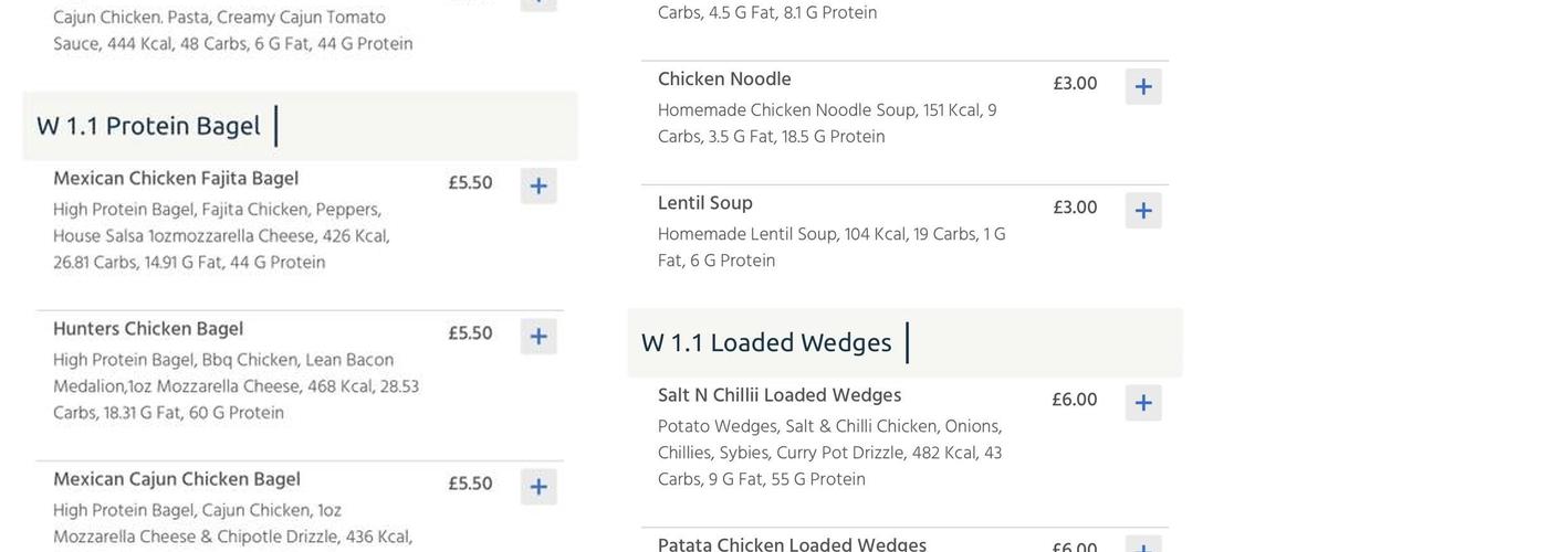 Glesga Grub Takeaway Menu