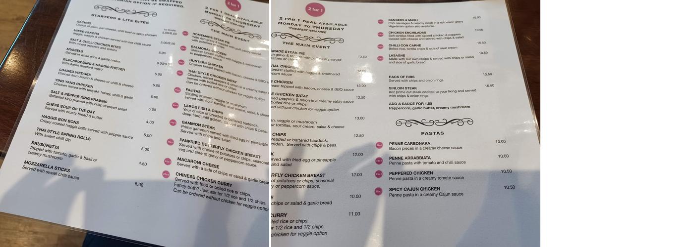 33 Queen Street Menu