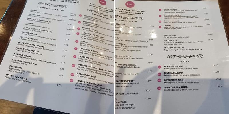 33 Queen Street Menu