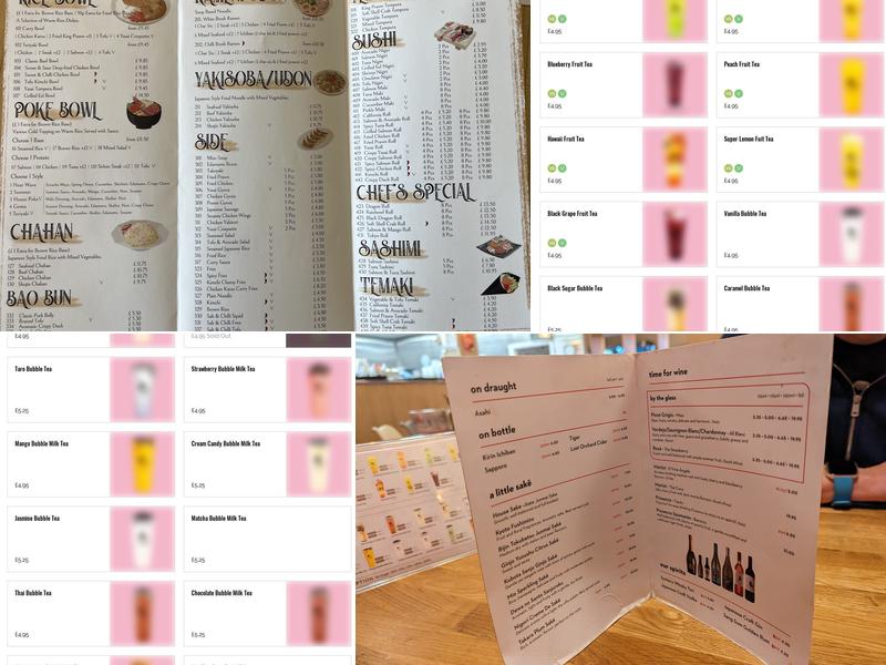 Okome Clarkston Menu