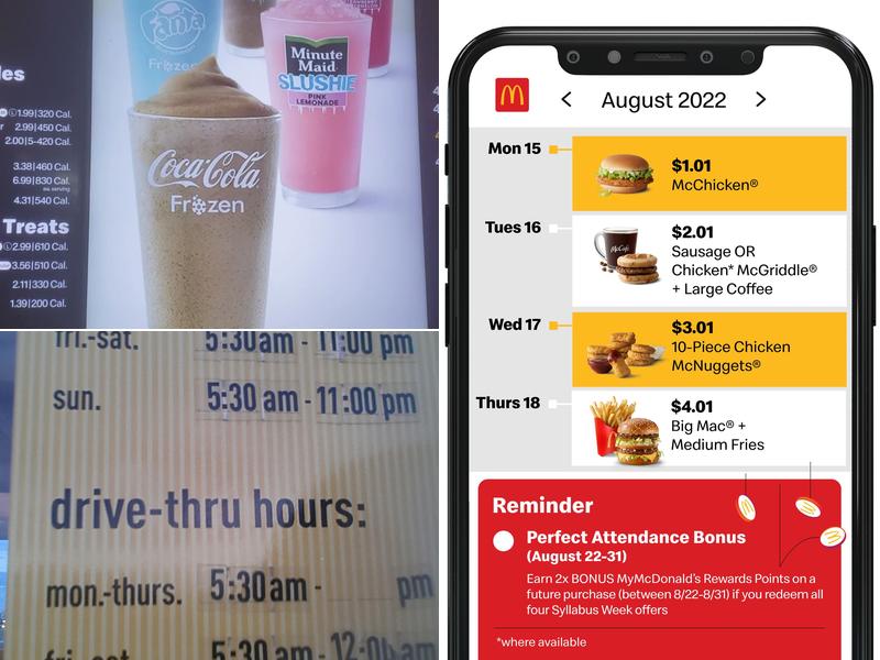 McDonald's Menu