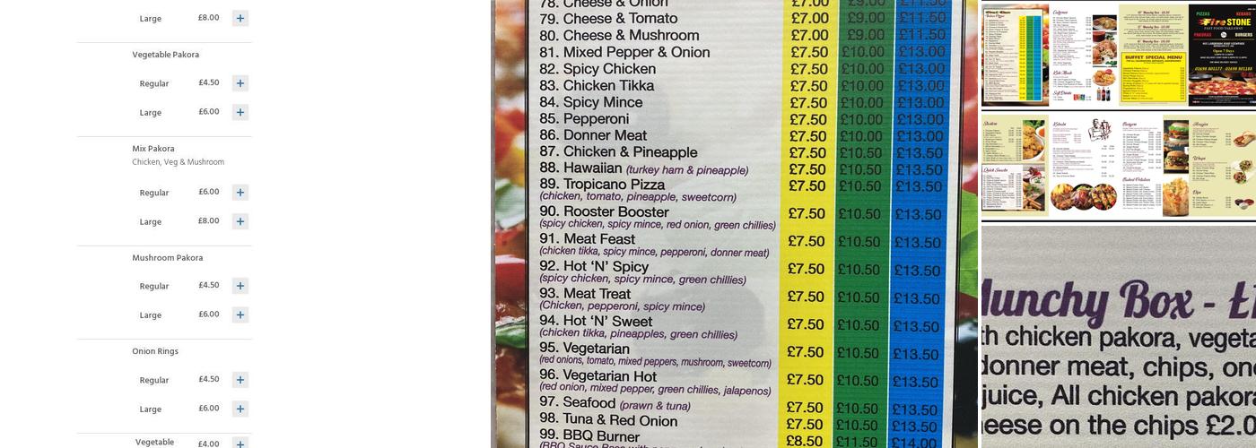 Firestone - Fast Food Takeaway Menu