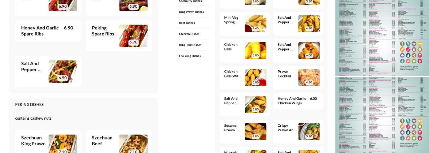 Knightswood Chinese Kitchen Menu