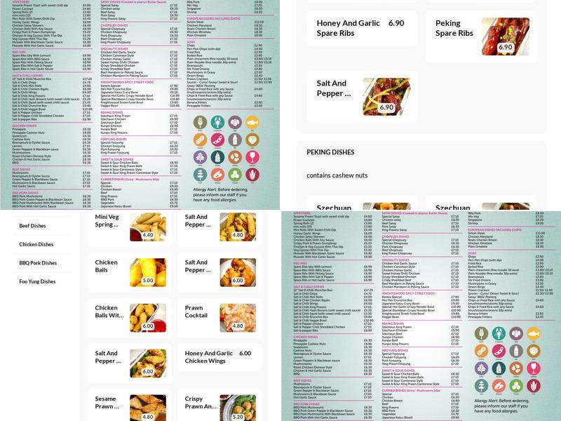 Knightswood Chinese Kitchen Menu