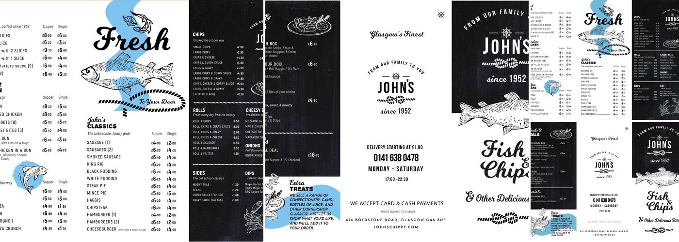 John's Fish & Chicken Bar Menu