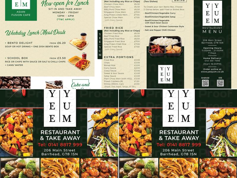 Yee Yum Menu