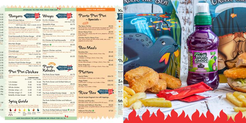 Porto Piri Piri Menu