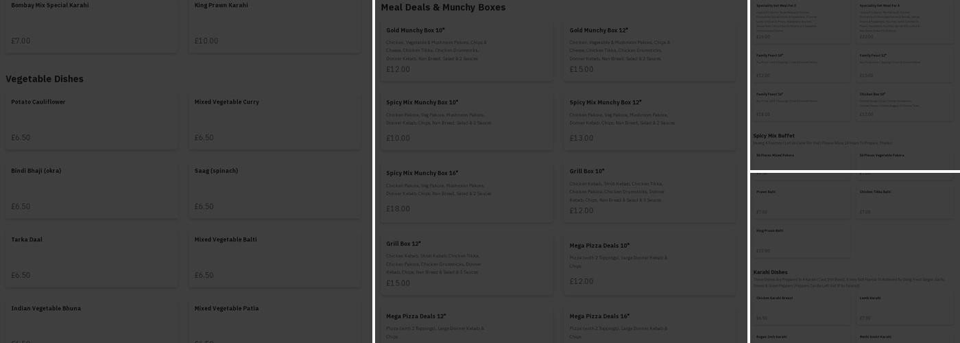 Spicy Mix Takeaway Menu