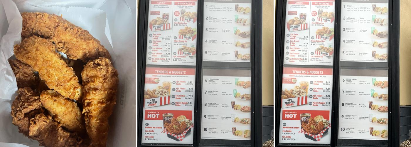 KFC Menu