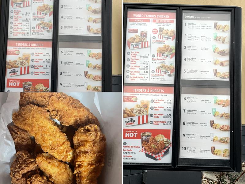 KFC Menu