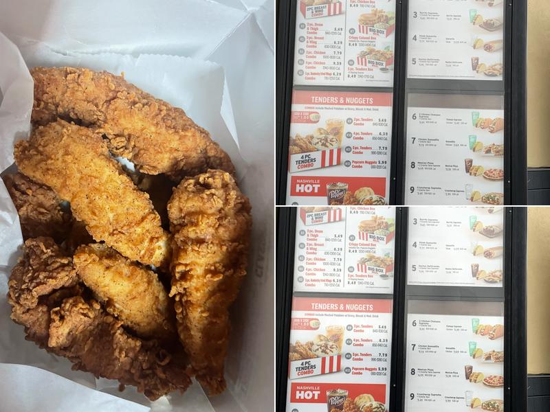 KFC Menu