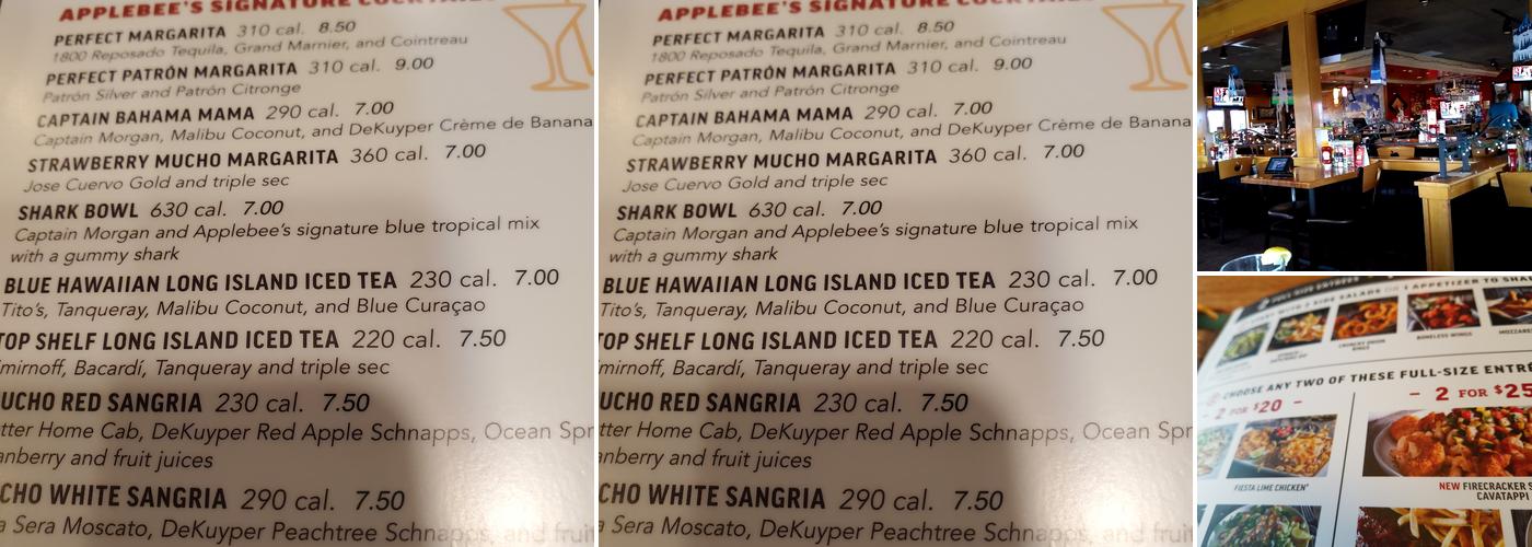 Applebee's Grill + Bar Menu