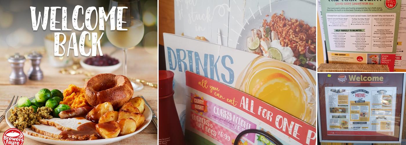 Bideford Brewers Fayre Menu