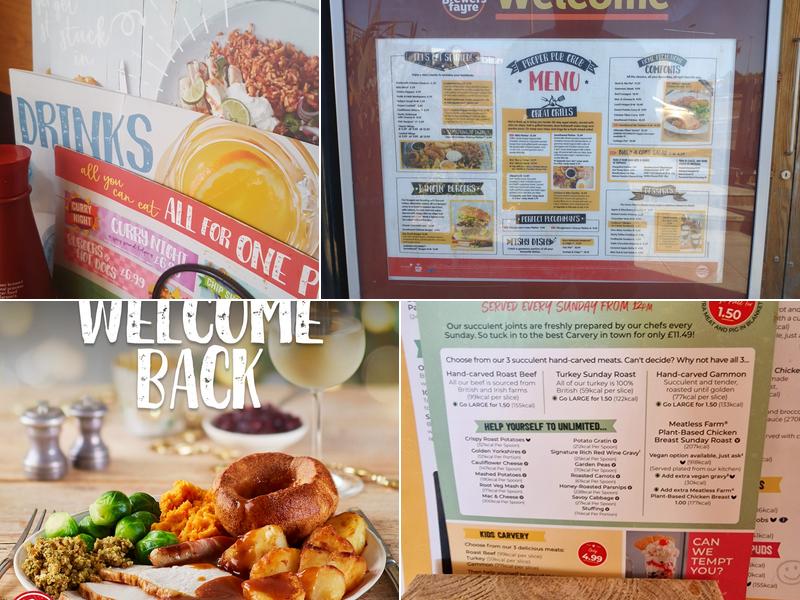 Bideford Brewers Fayre Menu