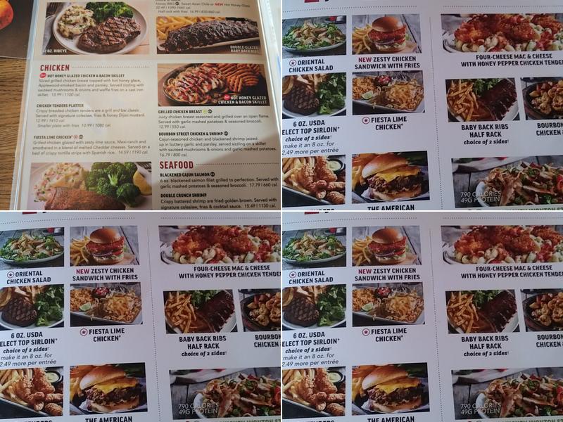 Applebee's Grill + Bar Menu