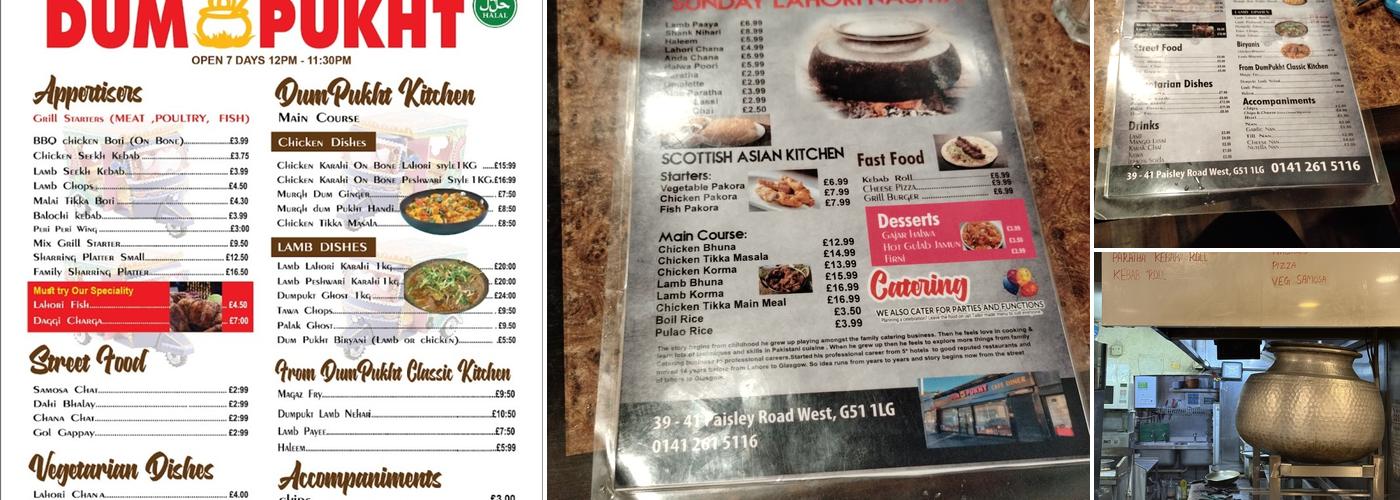 Dumpukht Lahori Menu