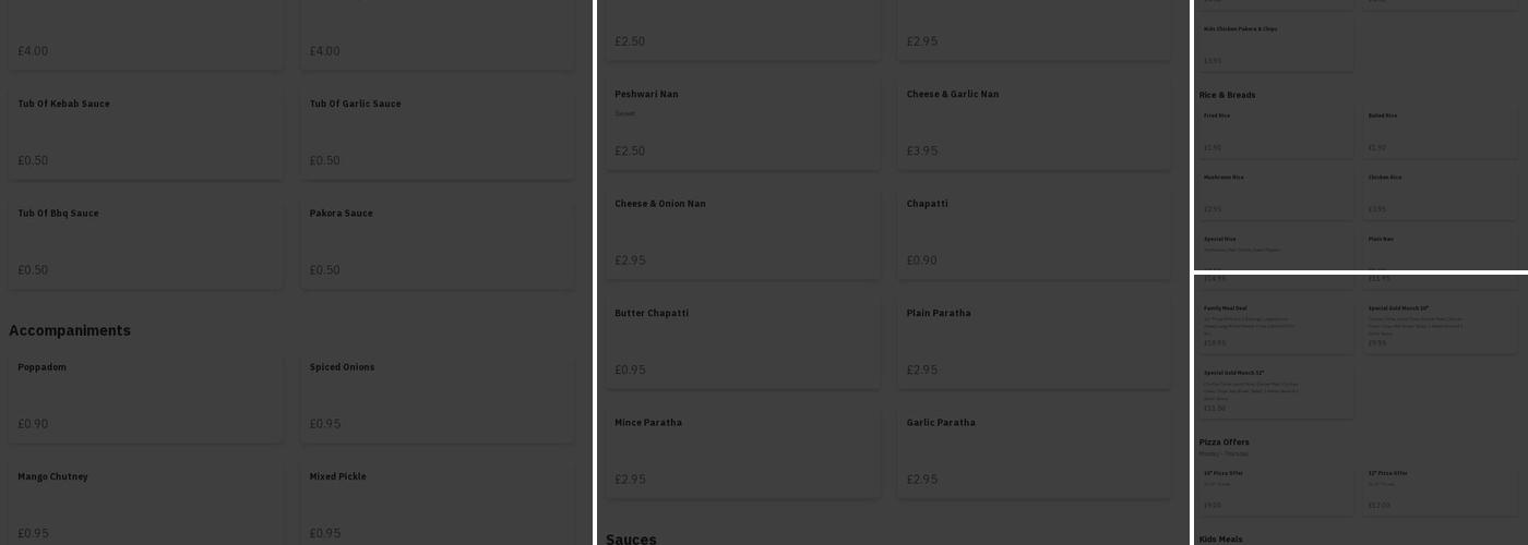 Fazil King Takeaway Menu
