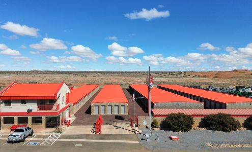 Red Roof Secured Storage Snowflake